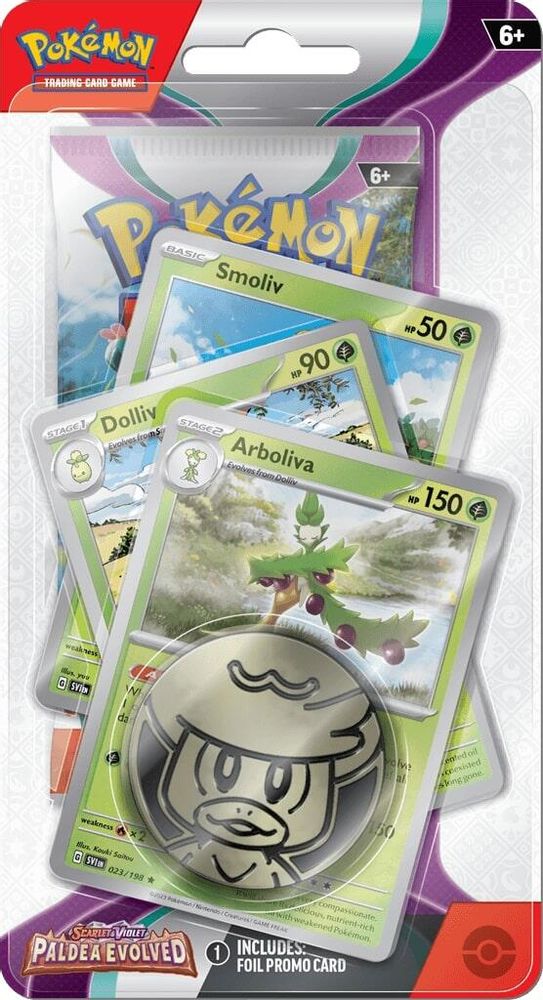 Pokemon Paldea Checklane Blister - Arboliva