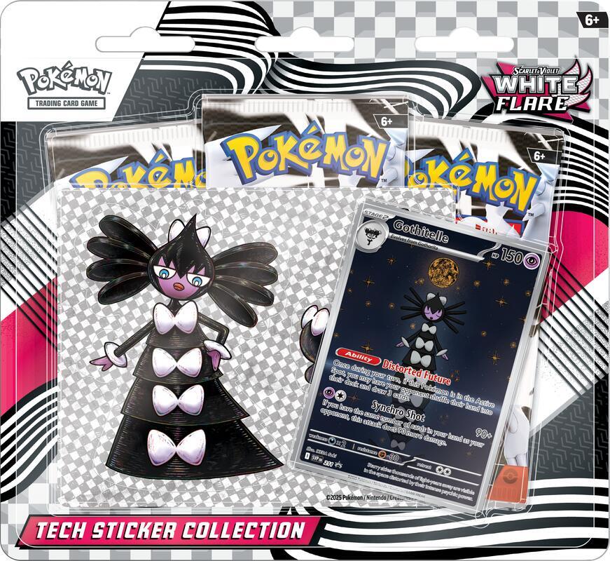 Pokemon White Flare Tech Sticker Collection Gothitelle