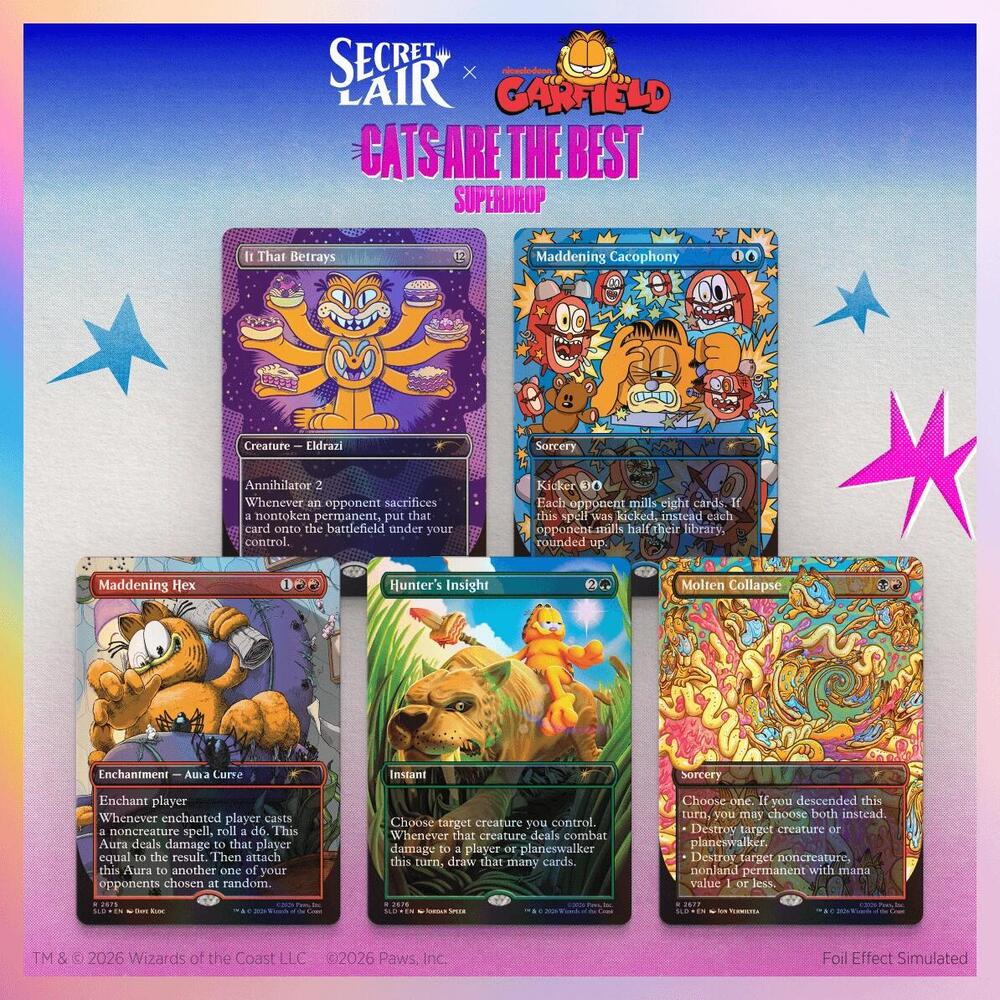 Secret Lair Garfield: Our Only Thought Is To Entertain You Foil
