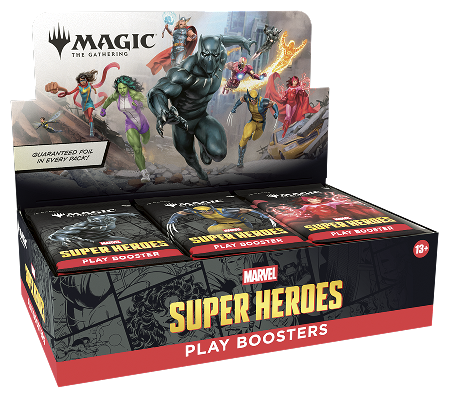 mtg universes beyond booster box MTG: Beyond- Marvel Super Heroes Poncho Pikachu Magikarp Cosplay Pokemon Card 罕有度:UR rares and/or mythics Panic 87/204 Cold Foil