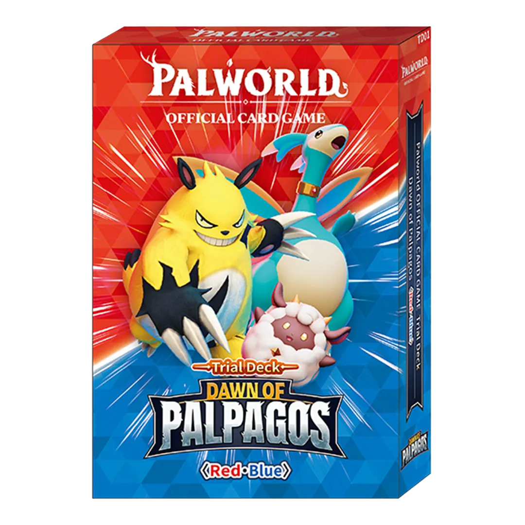 Palworld OCG Dawn of Palpagos Trial Deck Red & Blue