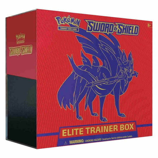 Pokemon Sword Shield Base Set Elite Trainer Box Zacian