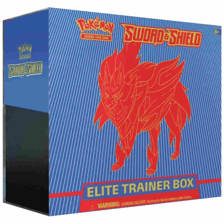 Pokemon Sword Shield Base Set Elite Trainer Box Zamazenta