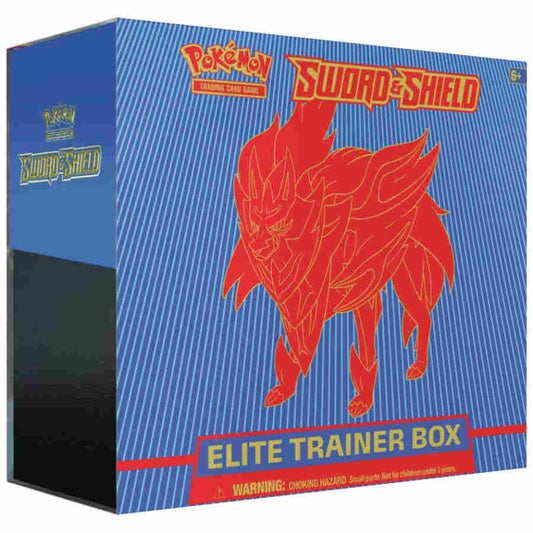 Pokemon Sword Shield Base Set Elite Trainer Box Zamazenta