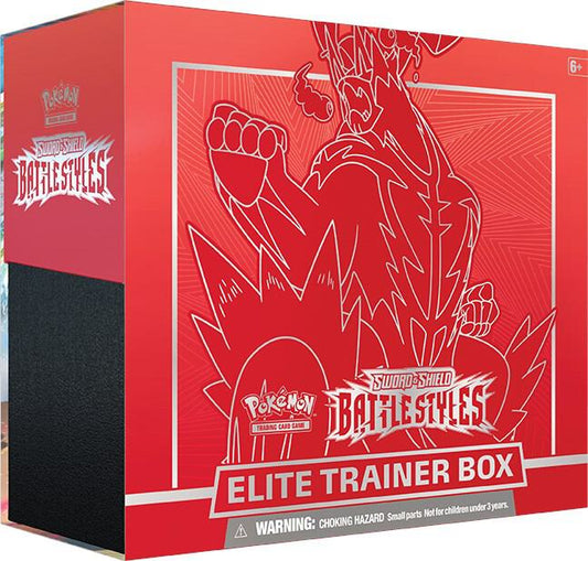 Pokemon Battle Styles Elite Trainer Box Single Strike Urshifu Red