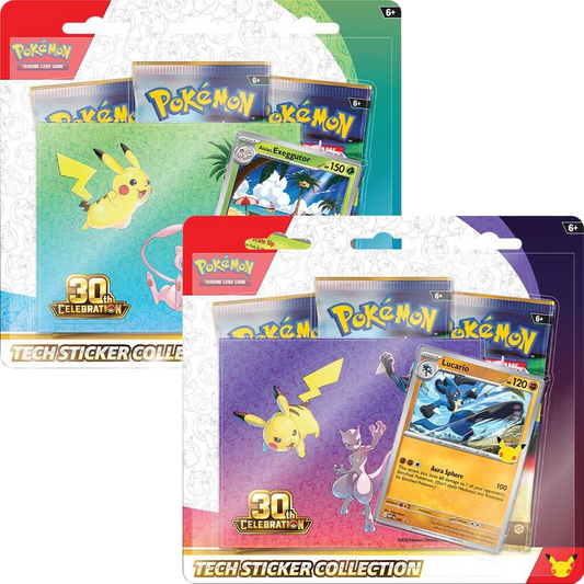 Pokemon 30th Celebration Tech Sticker Collection (assorted designs)