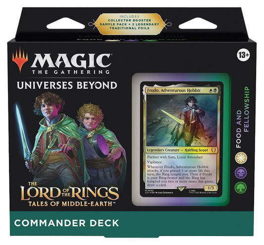 MTG Lord of the Rings Commander Deck Food and Fellowship