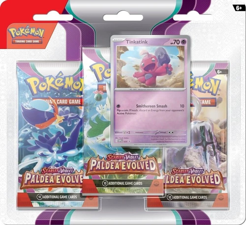 Pokemon Paldea Evolved Blister Box - Tinkatink