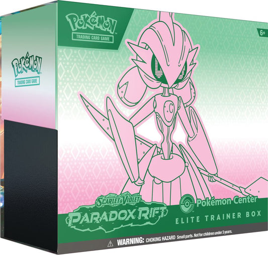 Pokemon Paradox Rift Pokemon Center Elite Trainer Box Iron Valiant
