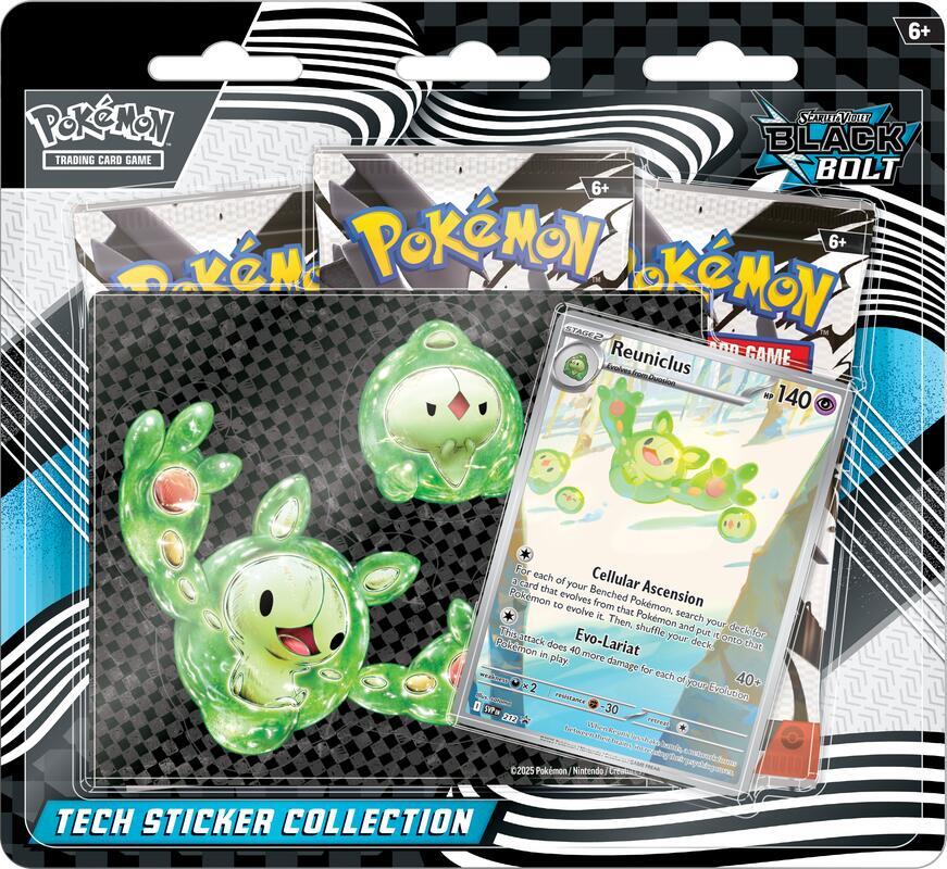 Pokemon Black Bolt Tech Sticker Collection Reuniclus