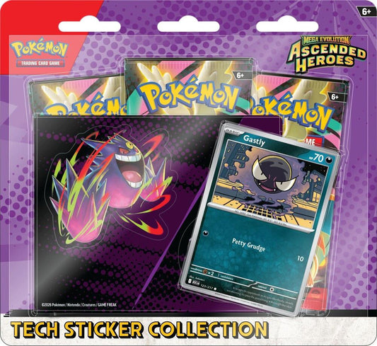 Pokemon Ascended Heroes Tech Sticker Collection Gastly