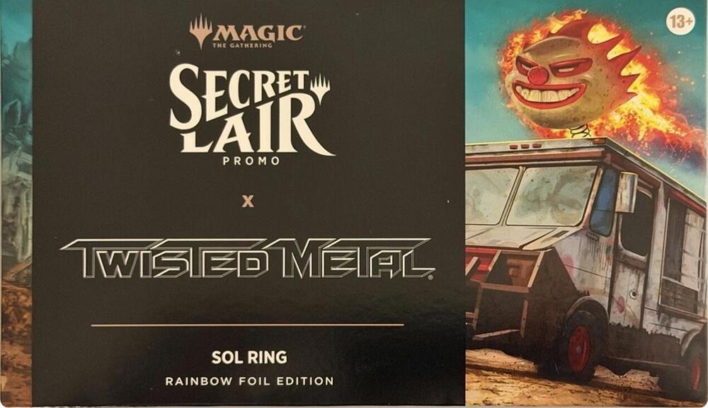 Secret Lair Twisted Metal Sol Ring Rainbow Foil