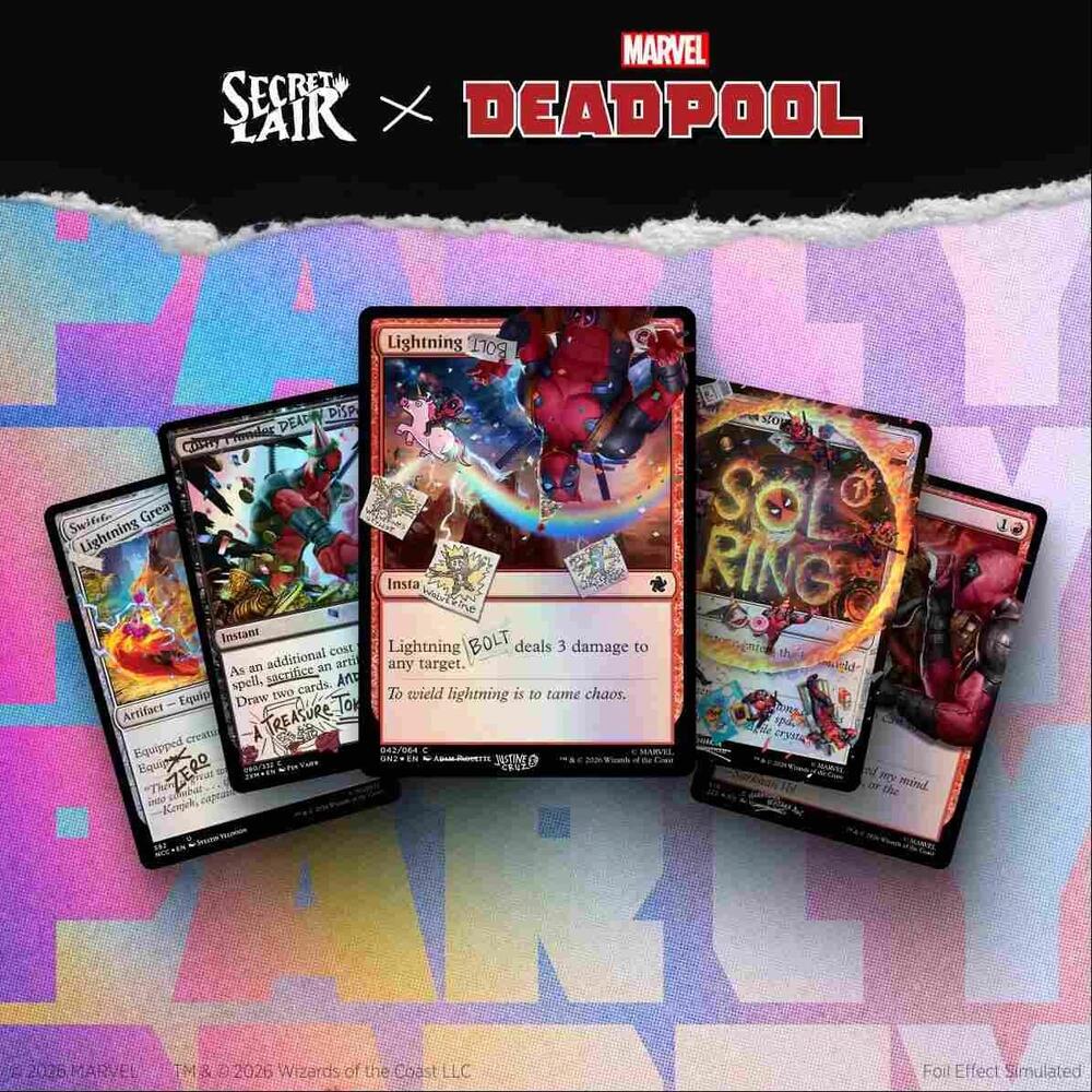 Secret Lair Deadpool: I Fixed It (You're Welcome) Pool Party Foil