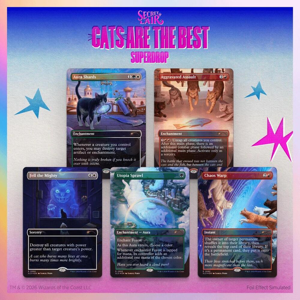 Secret Lair Cats of Chaos Foil