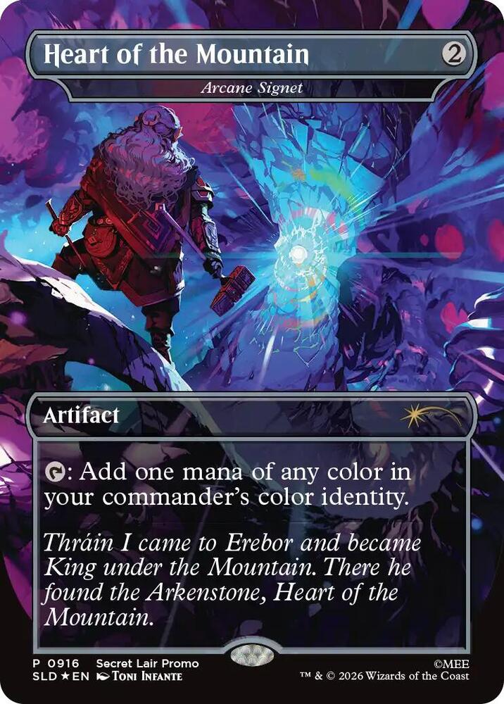 Secret Lair The Hobbit: Arcane Signet "Heart of the Mountain"