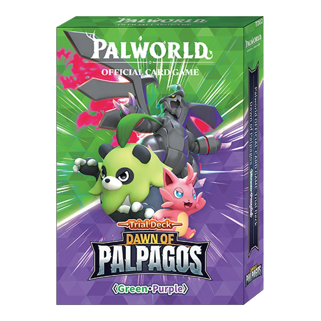 Palworld OCG Dawn of Palpagos Trial Deck Green & Purple