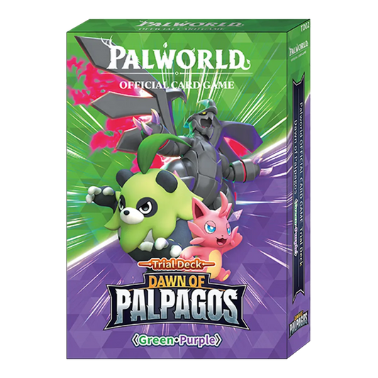 Palworld OCG Dawn of Palpagos Trial Deck Green & Purple