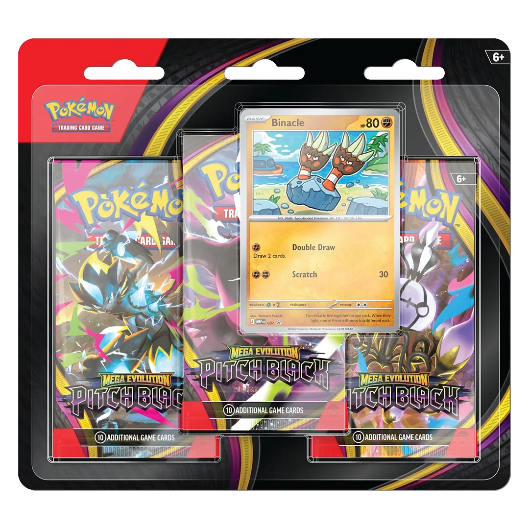 Pokemon Pitch Black - 3-Booster Blister Case