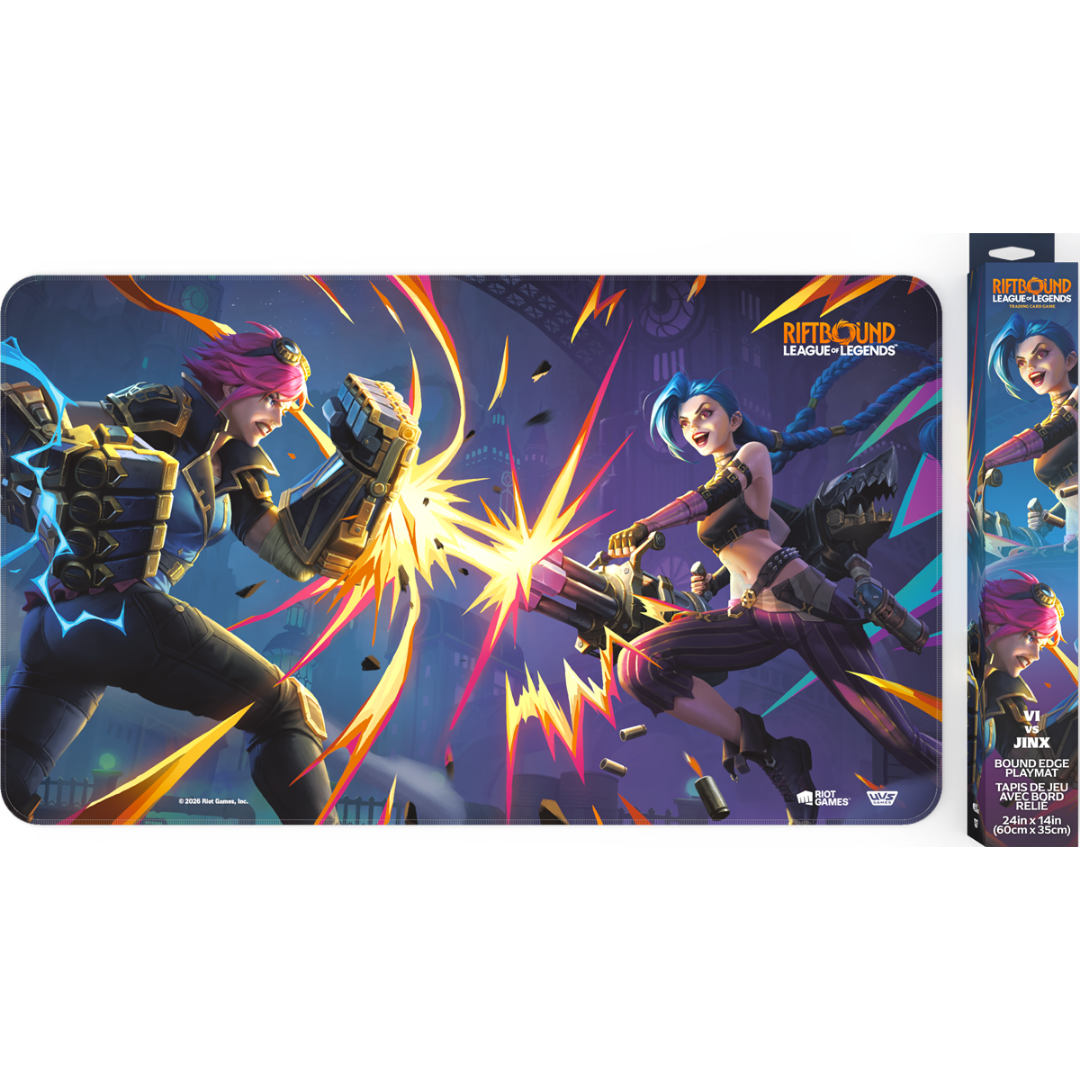 Riftbound Vendetta Vi vs Jinx Playmat