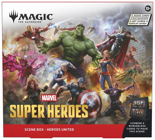MTG Marvel Super Heroes Scene Box Heroes United